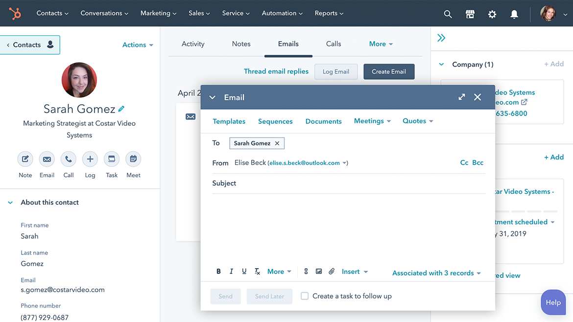 hubspot crm dashboard