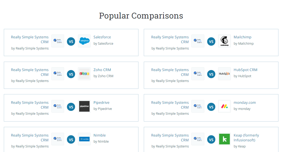 crm comparison chart