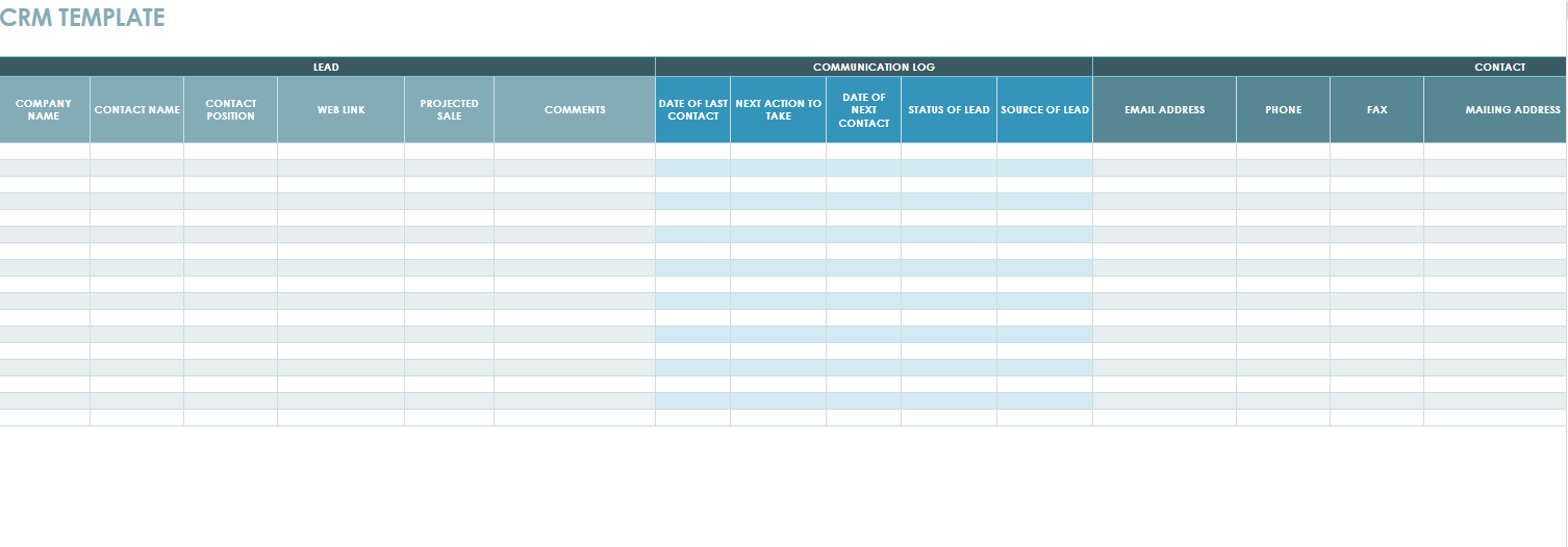 crm template