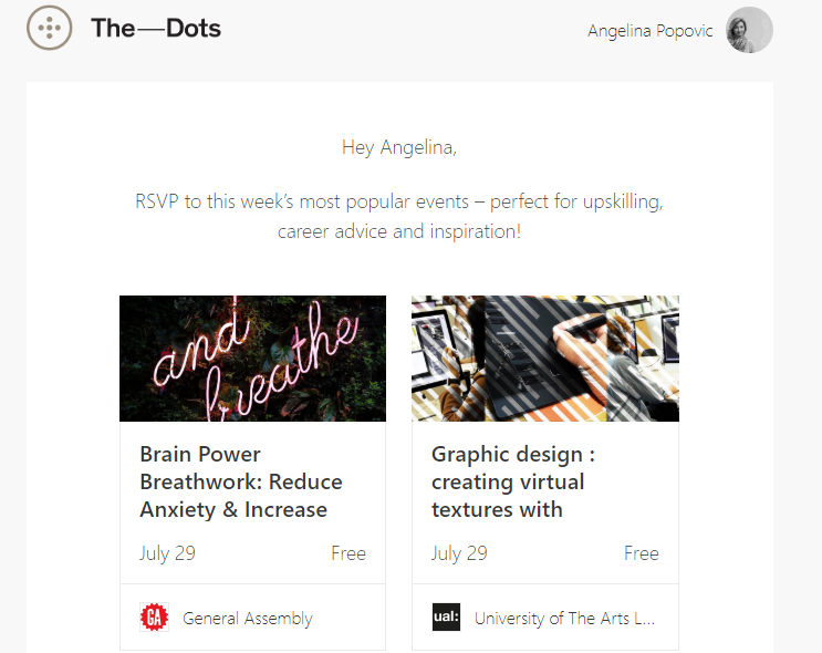 the dots email marketing