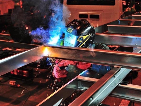 Steel works