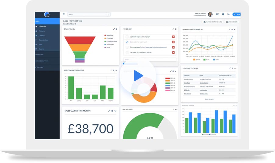 video demonstrating custom charts